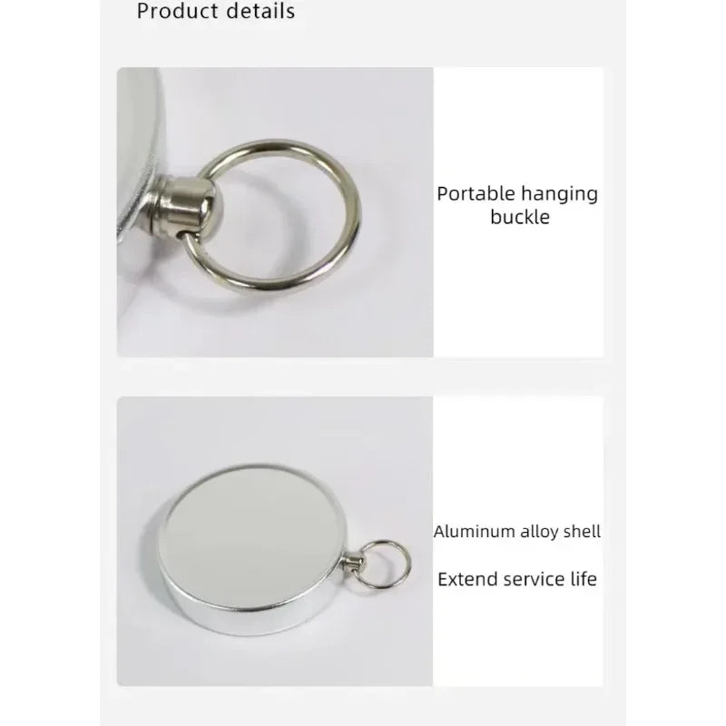 Pocket-Sized Portable Survival Compass with Key Ring – Outdoor Camping & Hiking Navigation